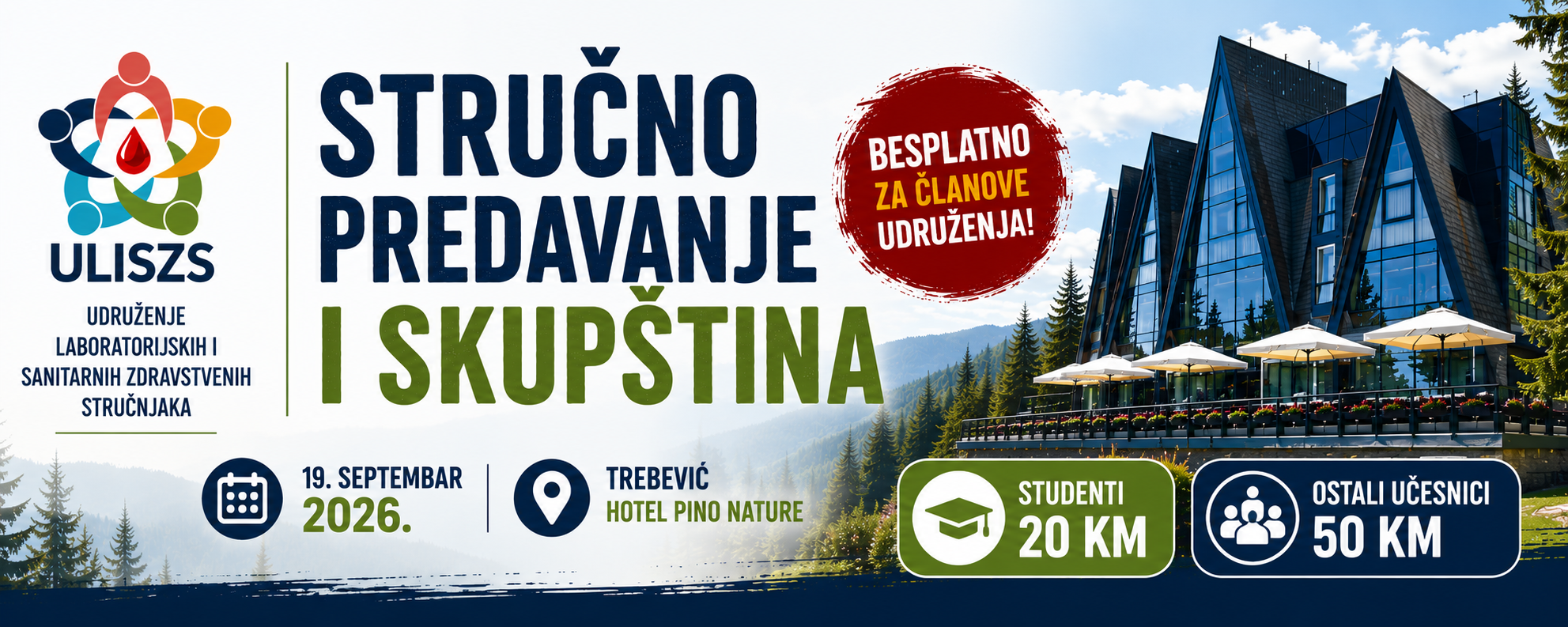 Stručno predavanje i Skupština ULISZS 2026 – Trebević