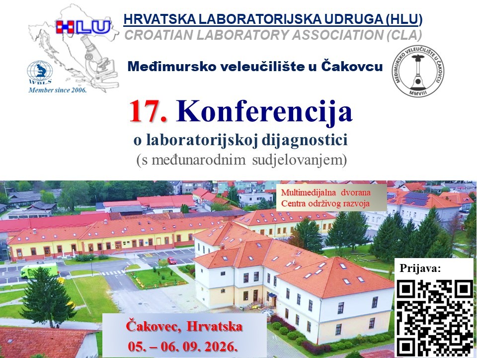 Read more about the article 17. Konferencija o laboratorijskoj dijagnostici s međunarodnim sudjelovanjem – Čakovec 2026